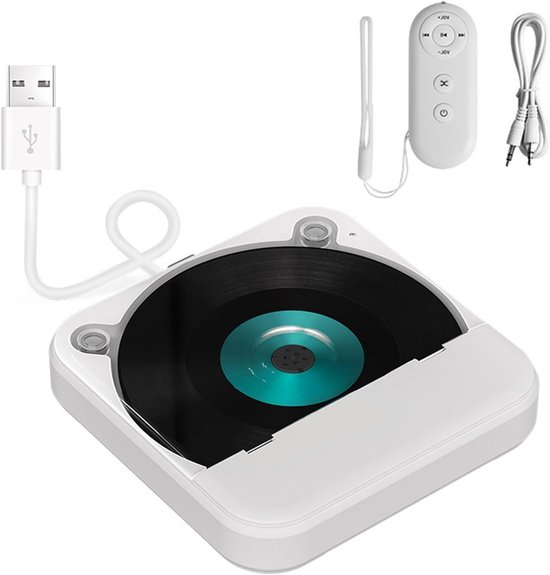 Deze compacte ABS-autocd-speler is voorzien van een USB-aux-ingang en een robuust, Het is een draagbare externe cd-speler die compatibel is met auto-audiosystemen, computers en apparaten voor thuisgebruik.