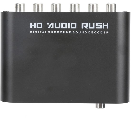 Digitale Audio Converter - 5.1 CH Decoder - Thuisbioscoop Geluid - Optisch Coaxiaal Invoer