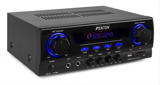 Digitale Karaoke Versterker met Bluetooth Audio - Fenton AV440 - 400 W
