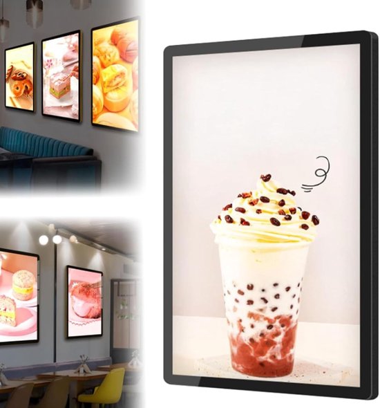 Digitale Kiosk Videospeler - Commerciële Reclame Media Player - Advertenties Tonen - Slimme Split Screen Functie - 236 Inch - Zwart