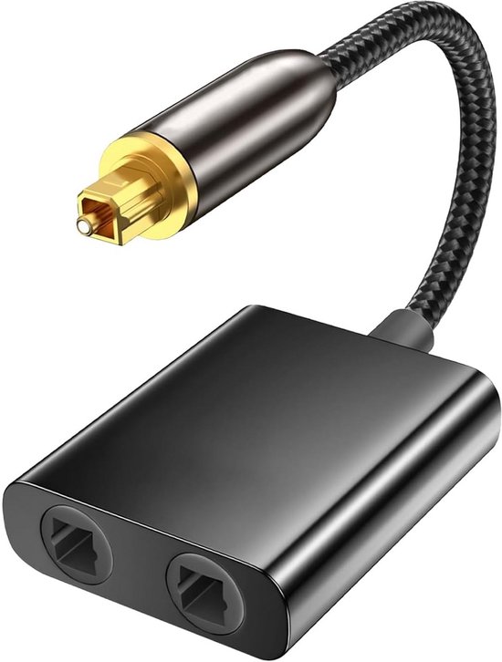 Digitale Optische Audio Splitter Kabel (Toslink S/PDIF) 1 Ingang naar 2 Uitgangen - Verliesvrije Geluidsoverdracht van IVOL
