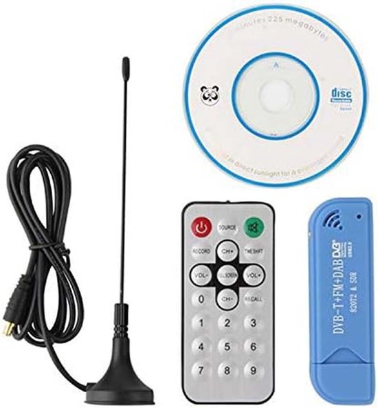 Digitale Tv en Radio - Complete Set - Live TV en Opnemen - DAB - Pc of Laptop van Merkloos