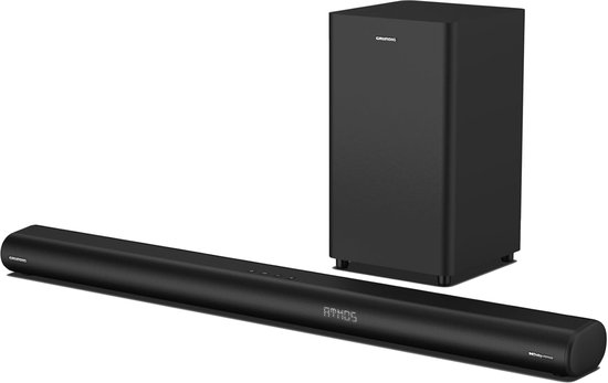 Dolby Atmos soundbar met subwoofer - 3.1.2 Kanaals Geluid, 580 Watt, Bluetooth, HDMI, USB, Zwart van Pheanoo