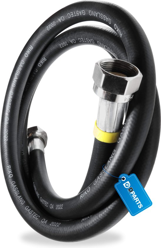 Dparts gasslang - 2 meter - voor losstaande gasfornuis - met standaard M24 aansluiting - 200cm van Dparts