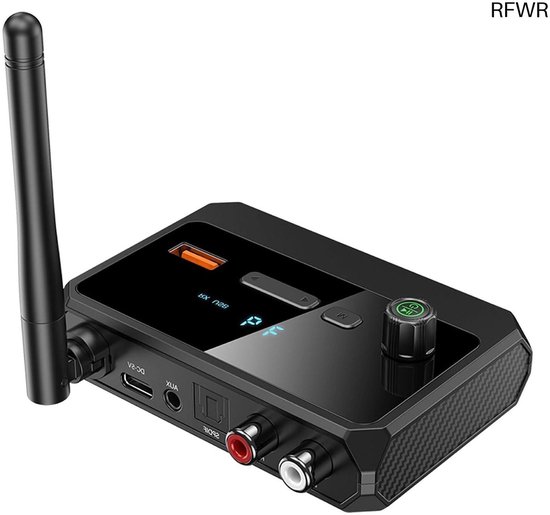 Draadloze Audio Ontvanger - Muziek Adapter - Stereo Streamen - Bluetooth 5.3 - 10 Meter Bereik - Zwart