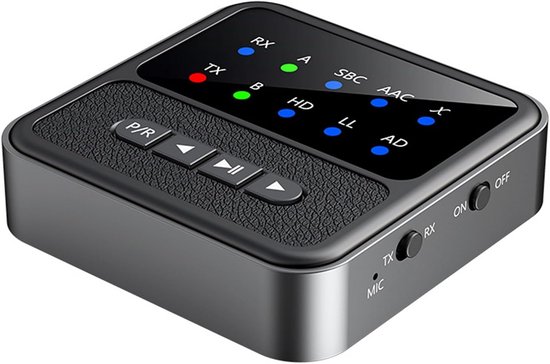 Draadloze Bluetooth 5.4 Zender Ontvanger 2-in-1 Audio Adapter voor TV en Stereo van Merkloos