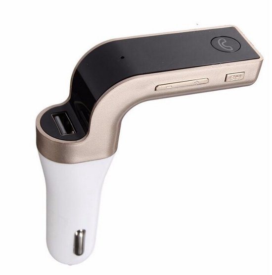 Draadloze Bluetooth FM-zender, autokit met USB-oplaadfunctie van Merkloos