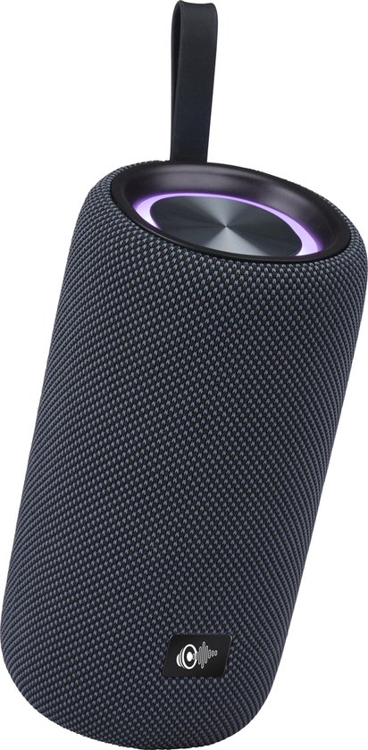 Draadloze Bluetooth Speaker 16W - Party Muziekbox met RGB Lichtshow en FM Radio - Compacte Speaker met Rijke Bass en 2,5 Uur Speeltijd - Zwart van Merkloos