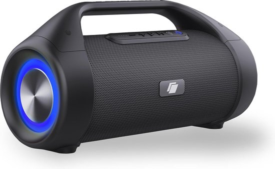Draadloze Bluetooth Speaker met LED-verlichting - 100 Watt, 12 uur Batterij, Spatwaterdicht en TWS Koppelfunctie van Merkloos