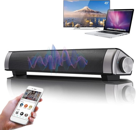 Draadloze Bluetooth TV Soundbar met Afstandsbediening - Stereo Geluid voor Thuis van Merkloos