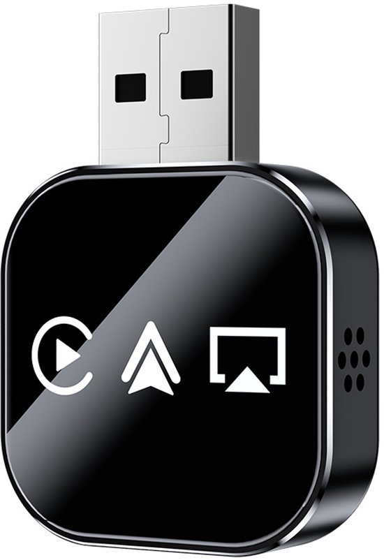 Draadloze CarPlay-adapter 3-in-1 - Adapter - Auto adapter - Compatibel met iOS en Android - Plug and Play - Zwart van Merkloos