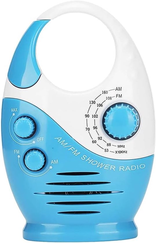 Draadloze Douche Radio - Waterdichte Speaker - Muziek Luisteren - DAB+ Ontvangst - 13.8 x 9.5 x 6.2 cm van Merkloos