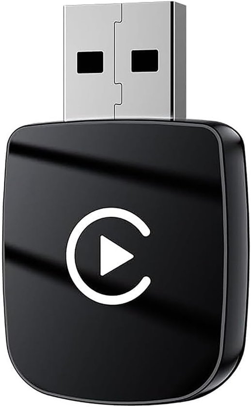 Draadloze Geschikt voor CarPlay-adapter Geschikt voor Mercedes-Benz SLK R170, R171, R172, SL R129, R230, R231, R232 – USB CarPlay-dongle om van bedraad naar draadloos te gaan – Normaal-Zwart