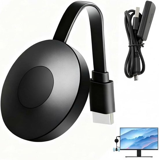 Draadloze HDMI Dongle 1080p Full HD Schermspiegeling voor TV en Monitor | Werkt met Android, iOS, Windows en Mac van Merkloos