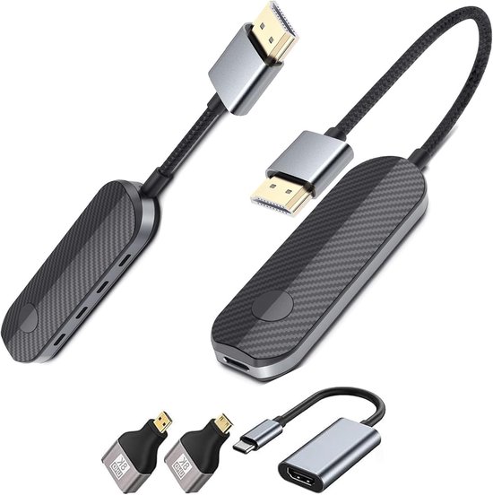 Draadloze HDMI Kit - Video Zender Ontvanger - Streamen Zonder Kabels - 4K Decoderen 1080P Uit - 30 Meter Bereik
