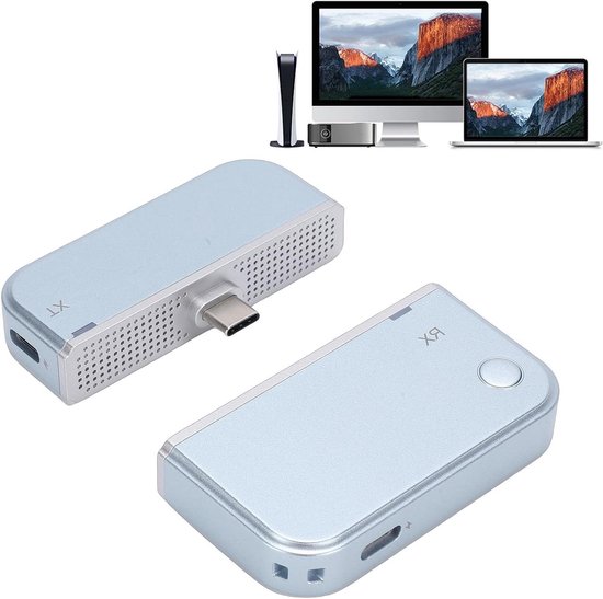 Draadloze HDMI Zender Ontvanger - HDMI Extender Kit - Beeld Streamen - 50 Meter Bereik - 1080P 60Hz - Blauw van Merkloos