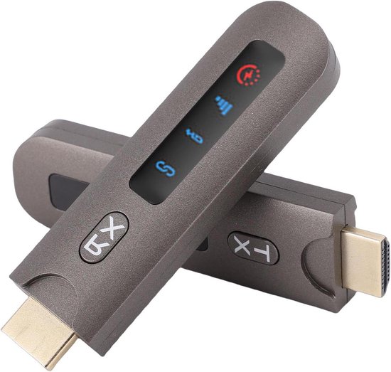 Draadloze HDMI Zender - Video Extender - Scherm Delen - 4K 60Hz Beeldkwaliteit - 50 Meter Bereik - Zwart