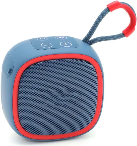 Draadloze luidspreker - Audioluidspreker - 9×9×5,3 cm - Draagbaar - Bluetooth mini-luidspreker - Compatibel met smartphones/tablets/tv's - Type-C opladen - 5W uitgangsvermogen - Ideaal voor zwembadfeestjes, strand, kamperen en reizen - Blauw van Merkloos