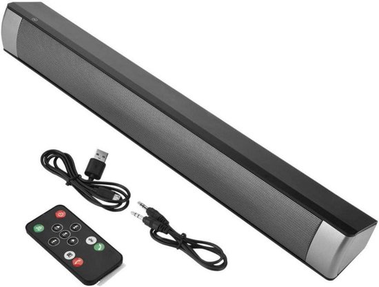 Draadloze Luidspreker - Stereo Subwoofer - Muziek Streamen - Handsfree Bellen - 40 cm Lengte - Zwart