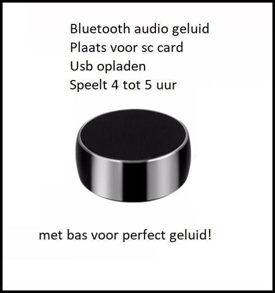 Draadloze luidsprekers | radio | Bluetooth 3.1 | 10M transmissieafstand | plaats voor uw sd card | compacte  luidsprekers | draagbare luidspreker met super bas stereo geluid | FM/TF /PC/MP3/MP4/Mobiele telefoon| Bluetooth audio sound, perfect geluid van Merkloos