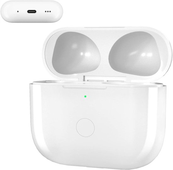 Draadloze oplaadcase compatibel met Air Pods 3e generatie (2021), draadloze oplaadcase, met Bluetooth-koppelingssynchronisatieknop, 7 keer volledig opladen