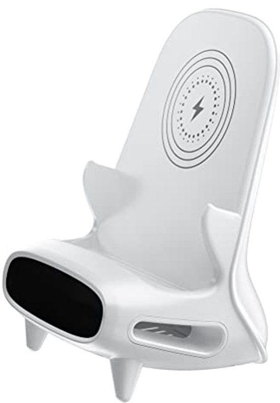 Draadloze Oplader Met Luidspreker Voor Telefoons - 15W Snel Opladen & Staande Houder van Merkloos