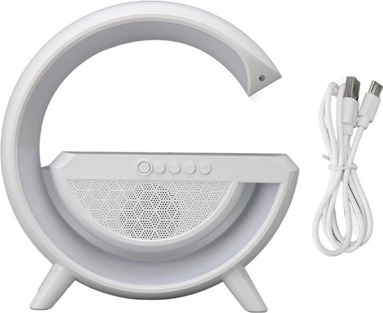 Draadloze Oplader Nachtlampje 2023 Nieuwe Bluetooth-luidspreker- Snel Opladen - Thuiskantoorstudie - Bed Draadloze Oplaadlamp - Sfeerlamp