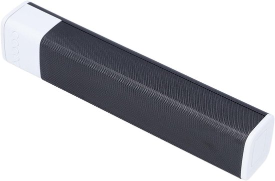 Draadloze Soundbar - Luidsprekerbalk Muziekbox - Thuis Entertainment - RGB Kleurenlicht - 32 x 7 x 6 cm - Wit