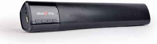 Draadloze Soundbar - Stijlvolle speaker - Thuisbioscoop Geluid - Oplaadbare batterij - 5 Watt - Zwart