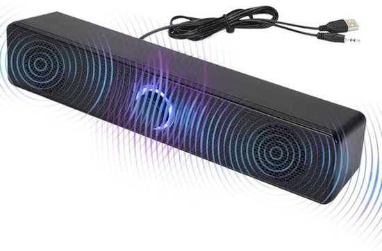 Draadloze soundbar - Voor home cinema - Meeslepend geluid - Clear Dialogue Tech - 7.2 x 8.6 x 7.2 cm - Zwart