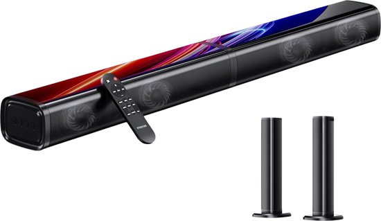 Draadloze Soundbar Voor TV - Met Subwoofer Voor Hoogwaardige Geluidskwaliteit - Perfect Voor Films, Muziek En Gaming van Merkloos