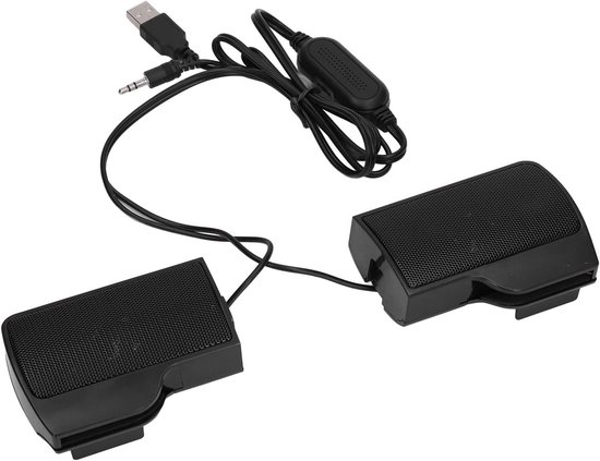 Draadloze USB Soundbar voor Laptop en Monitor - Stereoluidsprekers met Schermclip van Merkloos