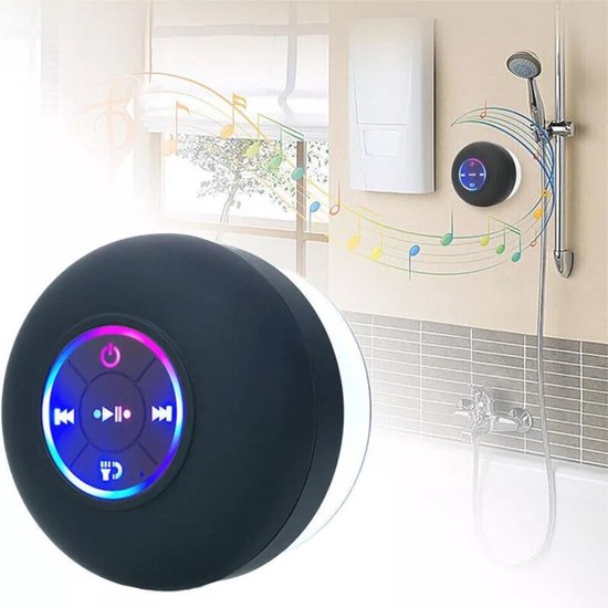 Draadloze Waterdichte Bluetooth Speaker met Zuignap voor Douche en Badkamer van Merkloos
