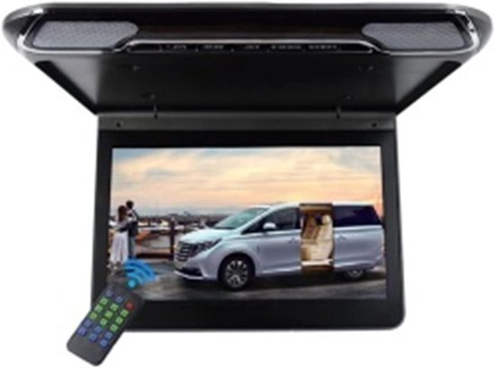 Draagbare autodvd-speler - Plafond monitor - Films kijken - Spiegelfunctie telefoon - 11.6 inch scherm - Beige