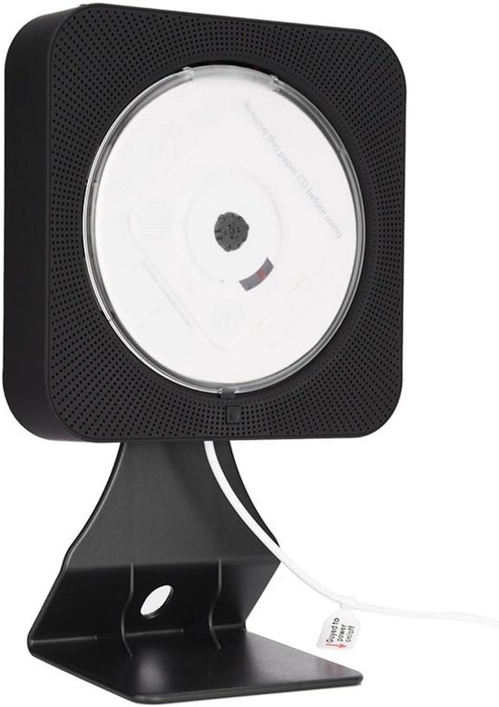 Draagbare Bluetooth CD/DVD Speler met Ingebouwde Hi-Fi Speaker en Afstandsbediening - Ophangbaar