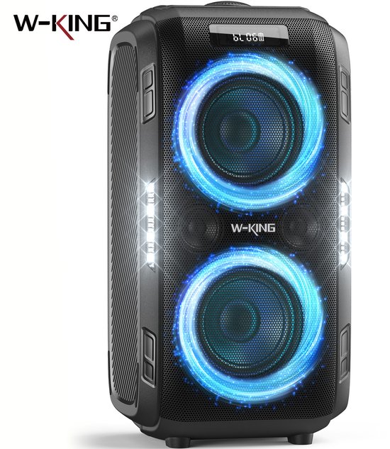 Draagbare Bluetooth Luidspreker 250 W - 120 dB Geluidsdruk - 10.75 kg Gewicht - Party Boombox - Draadloos - Zwart
