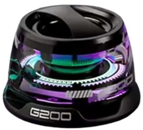 Draagbare Bluetooth-luidspreker G200 RGB-verlichting Magnetische luidspreker BT5.3 Mini-klankkast 7-uurs afspelen Telefoonhouder van Merkloos