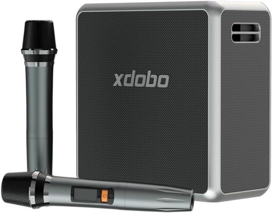 Draagbare Bluetooth Luidspreker - Karaoke Party Box - Buiten Muziek Afspelen - 140W Vermogen Inclusief Microfoons van Merkloos