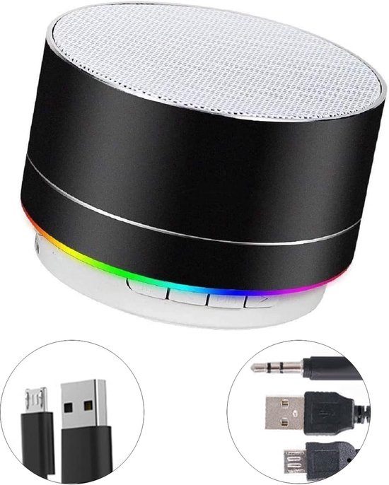Draagbare Bluetooth Luidspreker Mini Stereo Bas Luidspreker Trompet Licht Draadloos Ondersteunt LED FM USB Micro SD voor Computer Laptop Tablet Smartphone Thuis en Buiten Etc. van Merkloos