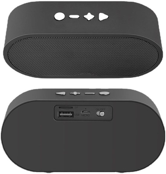 Draagbare Bluetooth-luidspreker, ondersteunt Bluetooth 5.0, inclusief TF-kaart, AUX-audiokabel en USB-flashdrive.