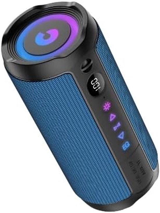Draagbare Bluetooth Luidspreker - Stereo Speaker - Muziek Streamen - 3 EQ Modi - 30 Watt - Blauw