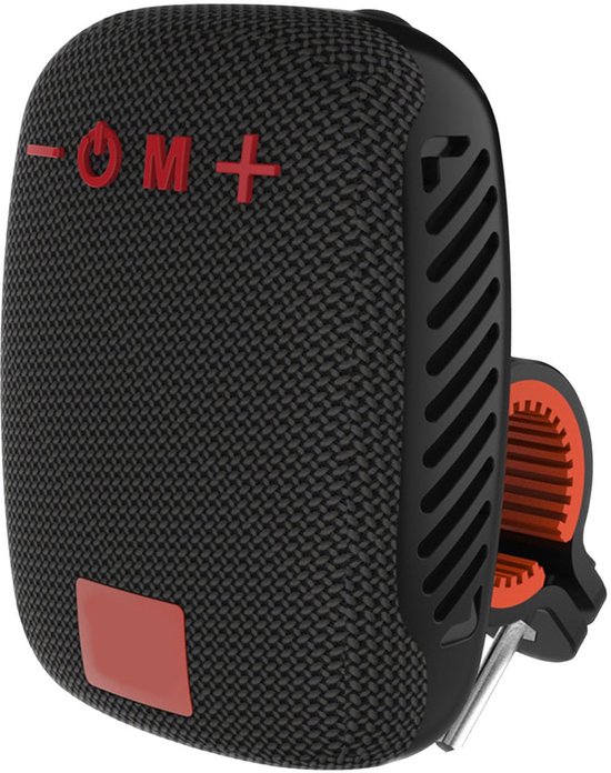 Draagbare Bluetooth-luidspreker voor op de Fiets, Waterdichte Buitenluidspreker met Luid Geluid, FM-radio, Draadloze Fietsluidspreker voor Paardrijden, Wandelen, Kamperen (BLACK) van Merkloos
