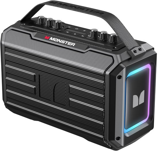 Draagbare Bluetooth Speaker 80 W - Zwart - 4000 mAh Batterij - AUX USB TF Kaart - Karaoke Speaker