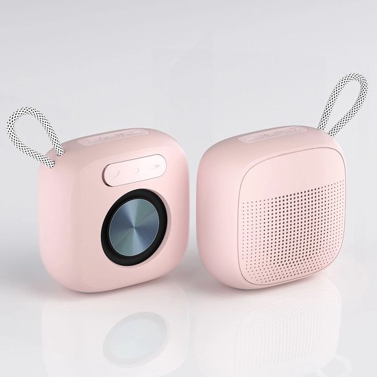 Draagbare Bluetooth Speaker - Draadloze Muziek Box - met HiFi stereogeluid - USB/Micro SD-kaart/AUX-ingang - voor feest, thuisbioscoop, game theater - Roze