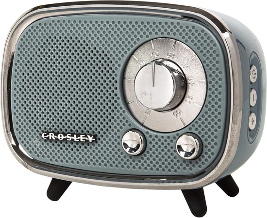 Draagbare Bluetooth Speaker met Helder Geluid en Vintage Design