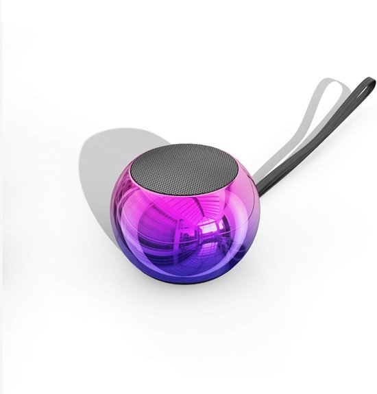 Draagbare Bluetooth Speaker - Stereo Sound - 10 Uur Speeltijd - Stofvast Metalen Ontwerp - 70 Gram - 1.38×1.89 inch - Met koord van Merkloos