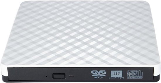 Draagbare CD-speler - Externe schijf - Muziek afspelen - USB0-interface - 1 eenheid - Wit