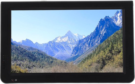 Draagbare Digitale Tv - Kleine Televisie - Reizen en Buiten - Ingebouwde Batterij - 10 Inch Scherm - Zwart