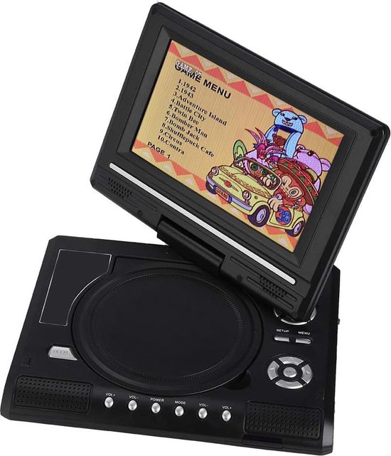 Draagbare DVD Speler - 12-inch Scherm - Ondersteunt Meerdere Afspeelbronnen - Onderbreekfunctie - Compact en Draagbaar - Ideaal voor Onderweg en Thuis - Inclusief Afstandsbediening van Ayangoods