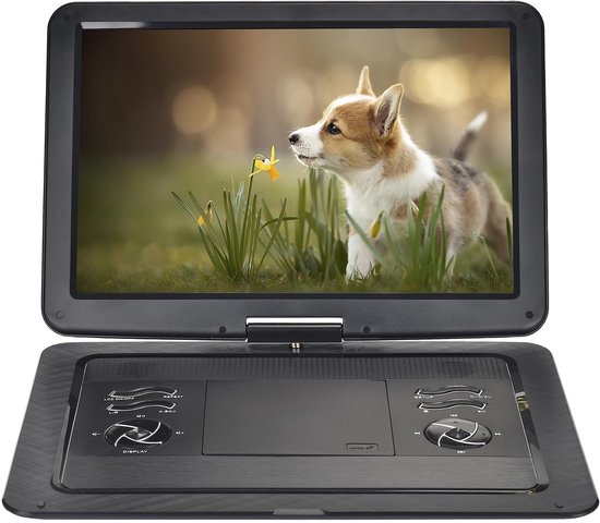 Draagbare DVD Speler – 17,1 Inch Full HD Scherm – 5000mAh Accu – Regiovrij – USB/SD – 1920x1080